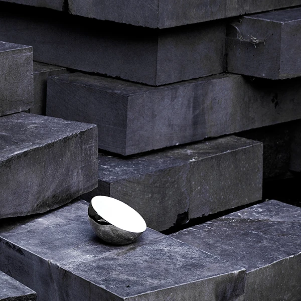 New Works Miroir De Table Aura, Acier Inoxydable 4 New Works Miroir De Table Aura, Acier Inoxydable – Image 2