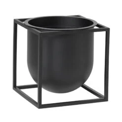By Lassen Pot De Fleurs Kubus 14, Noir