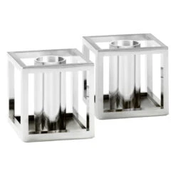 By Lassen Bougeoir Kubus Micro, Lot De 2, Nickel