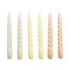 HAY Bougies Twist, Lot De 6, Beige-gris - Citrus - Nude -Intérieure Décoration Magasin 13 Hay 20 TH