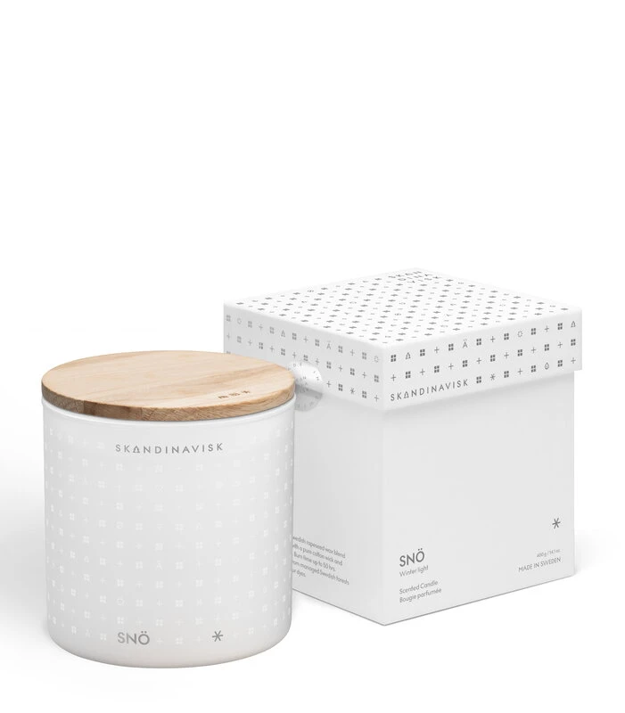 Skandinavisk Bougie Parfumée Avec Couvercle, SNÖ, 400 g 4 Skandinavisk Bougie Parfumée Avec Couvercle, SNÖ, 400 g – Image 2
