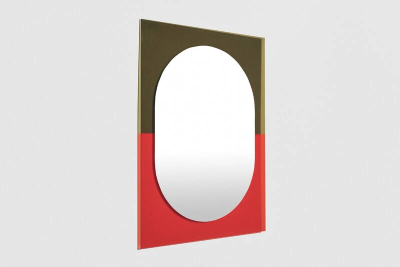 Petite Friture Miroir Wander, 67 x 90 cm, Vermillon - Kaki 7 Petite Friture Miroir Wander, 67 x 90 cm, Vermillon - Kaki – Image 5