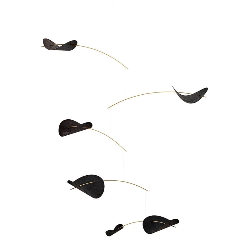 Flensted Mobiles Mobile Drifting Clouds, Noir 3 Flensted Mobiles Mobile Drifting Clouds, Noir