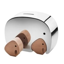 Georg Jensen Tirelire Moneyphant With Twins