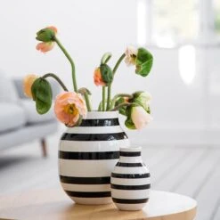 Kähler Vase Omaggio, Modèle Moyen, Noir -Intérieure Décoration Magasin 9Kahler iso HV