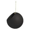 AYTM Grand Pot De Fleurs Suspendu Globe, Noir - doré -Intérieure Décoration Magasin AY509510002012 1