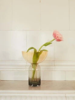 AYTM Vase Torus, Noir - Ambre -Intérieure Décoration Magasin AYTM DAY02 04 336