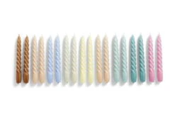 HAY Bougies Twist, Lot De 6, Beige-gris - Citrus - Nude -Intérieure Décoration Magasin Candle Twist model