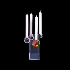 Fundamental Berlin Candélabre Drops -Intérieure Décoration Magasin DRP CAN front on total black yellow