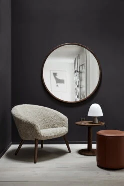 Fredericia Miroir Silhouette, 100 cm, Noyer Huilé -Intérieure Décoration Magasin DT 7421 OE 8320