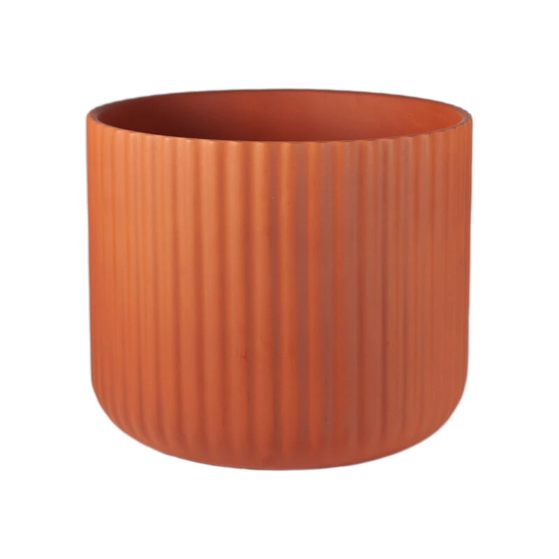 Elementa Pot De Fleurs, Modèle Moyen, Terracotta 3 Elementa Pot De Fleurs, Modèle Moyen, Terracotta