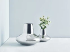 Georg Jensen Vase HK, Acier, Grand Modèle -Intérieure Décoration Magasin GJ HOME B2B SS18 HK VASE B