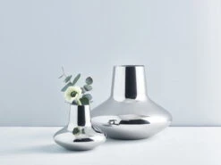 Georg Jensen Vase HK, Acier, Grand Modèle -Intérieure Décoration Magasin GJ HOME B2B SS18 HK VASE E