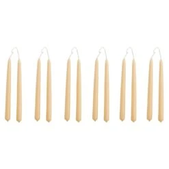 HAY Bougies Mini Conical, Lot De 12, Beige