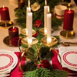 Aarikka Porte-bougie Kultatuikku, Laiton -Intérieure Décoration Magasin Kuva16 AW2022 01963 B7916 role