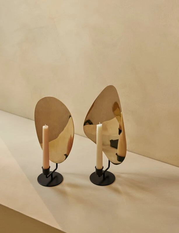 MENU Porte-bougie Flambeau, 34 cm, Noir - Laiton 5 MENU Porte-bougie Flambeau, 34 cm, Noir - Laiton – Image 3