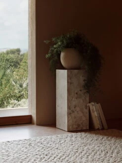 MENU Jardinière Plantas, 32 cm, Ivoire -Intérieure Décoration Magasin MENU LS Plinth Pedestal Plantas Planter