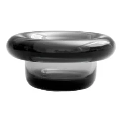 Nedre Foss Bougeoir Pour Bougie Chauffe-plat Sirkel, Smoke Grey