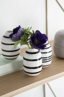 Kähler Vase Omaggio, Grand Modèle, Noir -Intérieure Décoration Magasin Omaggio Black H80 1