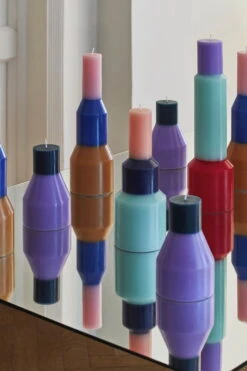 HAY Bougie Pillar, Modèle S, Lavande -Intérieure Décoration Magasin Pillar Candle family 06