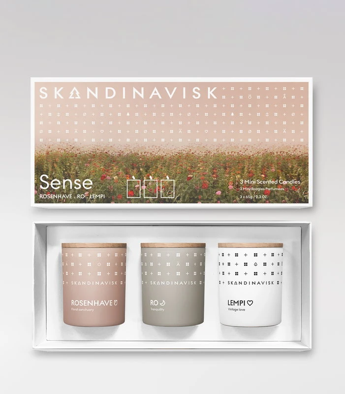 Skandinavisk Lot De 3 bougies Parfumées, Sense 4 Skandinavisk Lot De 3 bougies Parfumées, Sense – Image 2