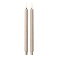 STOFF Copenhagen Bougies LED STOFF, 2 pièces, Sable