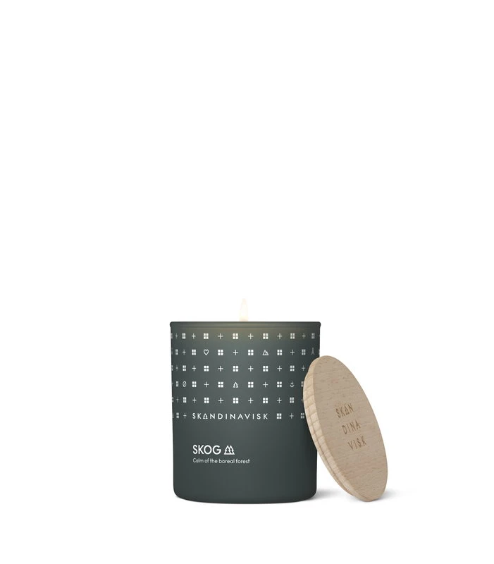 Skandinavisk Grande Bougie Parfumée Avec Couvercle, SKOG 5 Skandinavisk Grande Bougie Parfumée Avec Couvercle, SKOG – Image 3