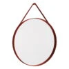 HAY Grand Miroir Strap, No 2, Rouge 1 HAY Grand Miroir Strap, No 2, Rouge -Intérieure Décoration Magasin Strap Mirror No 2 dia70 Red
