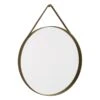 HAY Grand Miroir Strap, No 2, Marron Clair -Intérieure Décoration Magasin Strap Mirror No 2 dia70 light Brown
