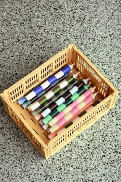 HAY Bougies Stripe, Lot De 4, Vert -Intérieure Décoration Magasin Stripe Candle Set of 4 family 1