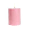 Uyuni Lighting Bougie Pilier LED, 7,8 x 10 cm, Texture Rustique, Dusty Rose -Intérieure Décoration Magasin UYUL PI DR C78010
