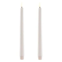 Uyuni Lighting Bougie Conique LED, 2 pièces, Vanille