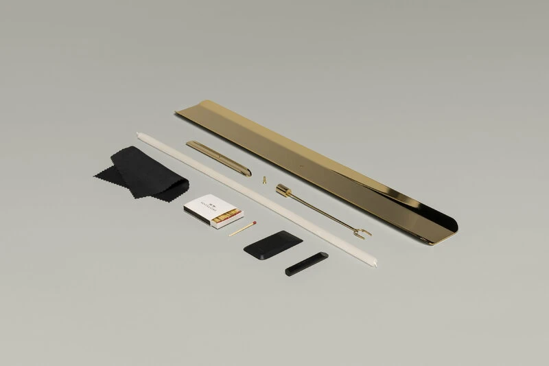 Santa & Cole Porte-bougie Vita Balanza Avec 5 bougies, Doré 4 Santa & Cole Porte-bougie Vita Balanza Avec 5 bougies, Doré – Image 2