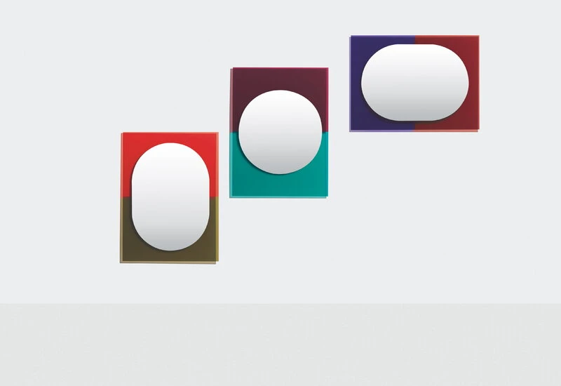 Petite Friture Miroir Wander, 67 x 90 cm, Vermillon - Kaki 4 Petite Friture Miroir Wander, 67 x 90 cm, Vermillon - Kaki – Image 2