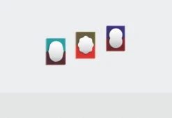 Petite Friture Miroir Wander, 40 x 55 cm, Violet - Rouge Brun -Intérieure Décoration Magasin WANDER small family