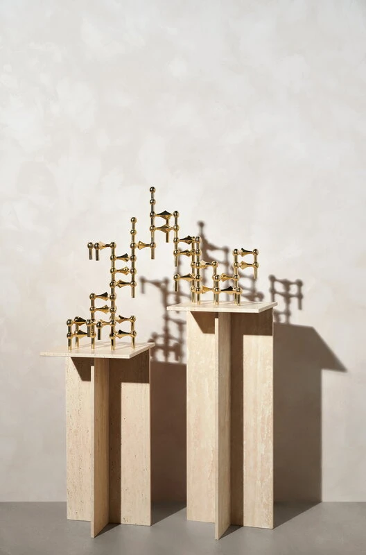 STOFF Copenhagen Bougeoir STOFF Nagel, Lot De 3, Laiton 7 STOFF Copenhagen Bougeoir STOFF Nagel, Lot De 3, Laiton – Image 5