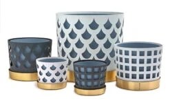 Klong Pot De Fleurs Trio, Carré Blanc -Intérieure Décoration Magasin trio series noresize 1