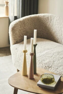 Applicata Bougeoir Rose, Vert Olive -Intérieure Décoration Magasin yellowwarm roseolive green